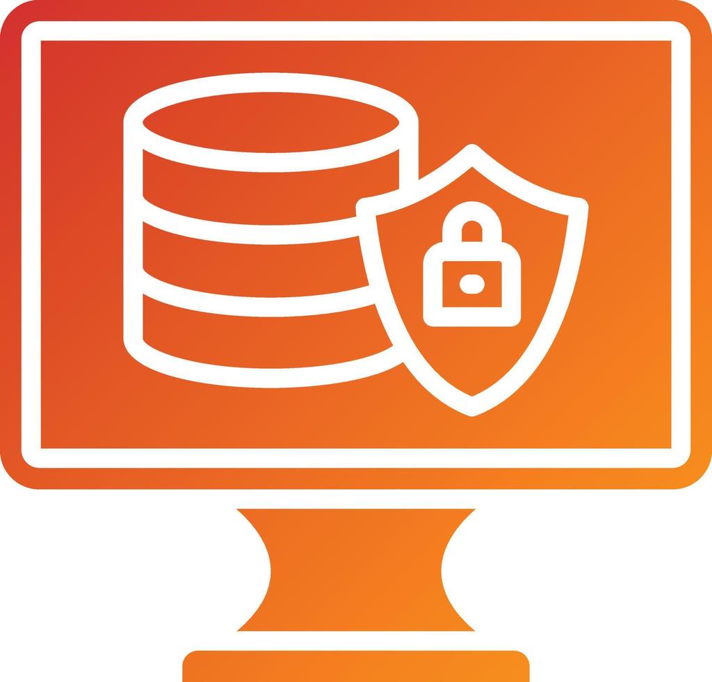 Data Protection Icon Style vector