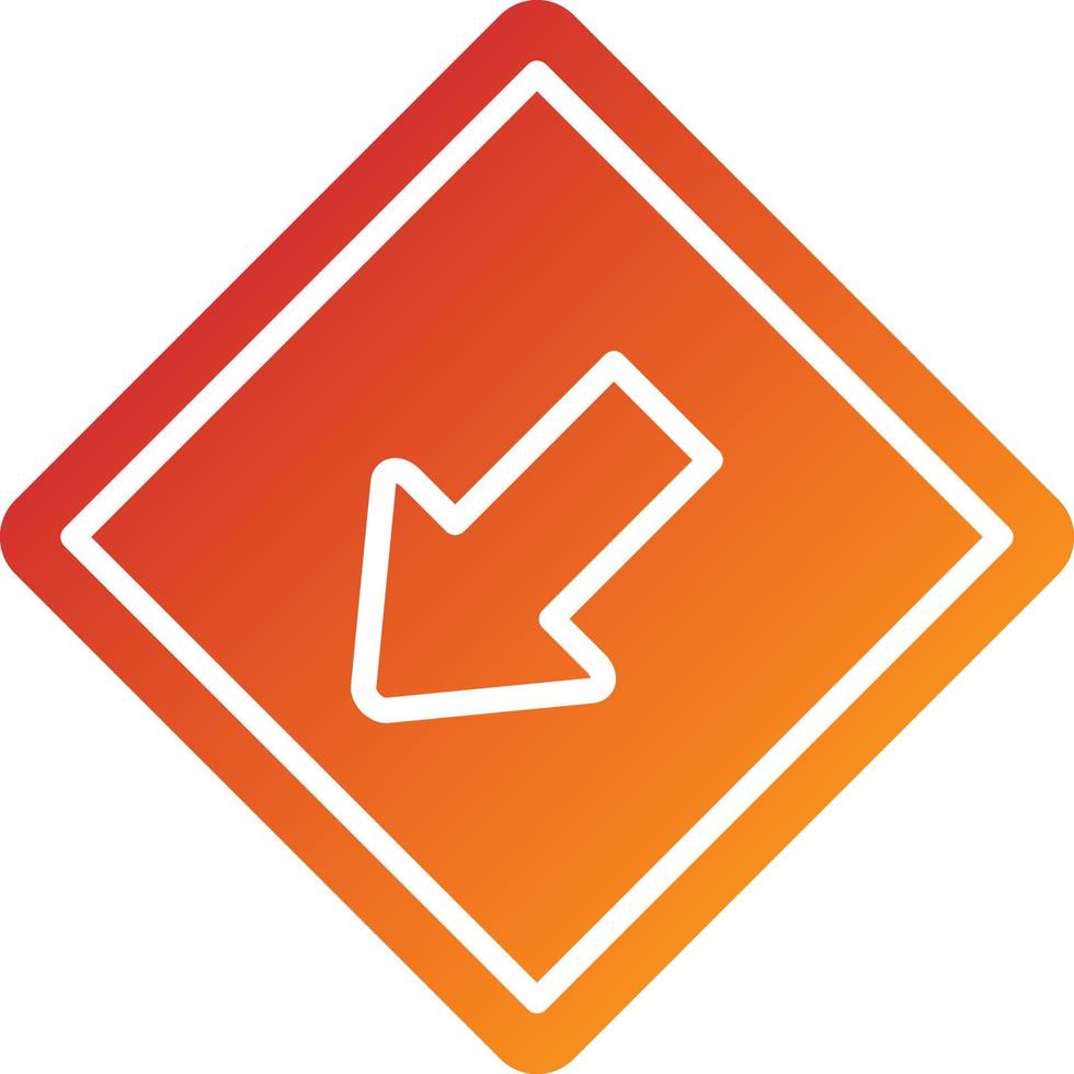 Keep Left Icon Style vector