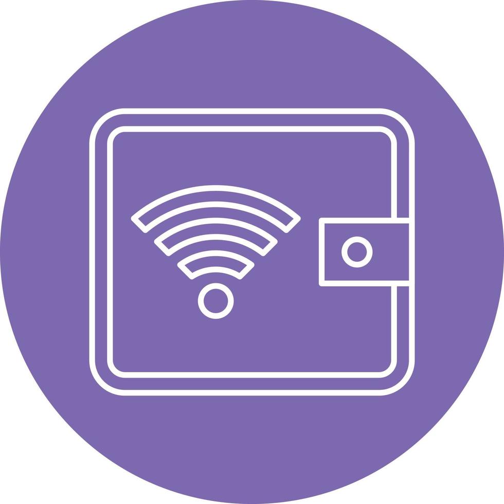 Digital Wallet Icon Style vector