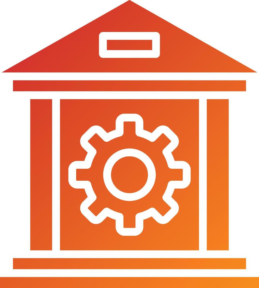 Banking System Icon Style vector
