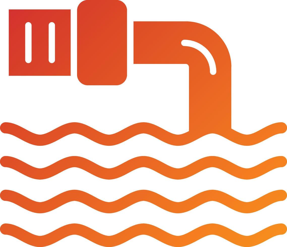 Waste Water Icon Style vector