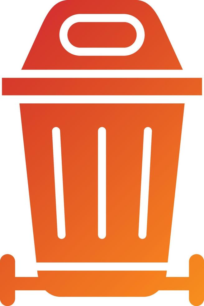 Trash Can Icon Style vector