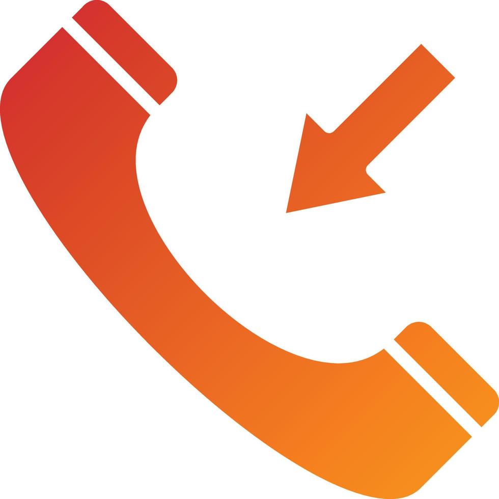 Incoming Call Icon Style vector