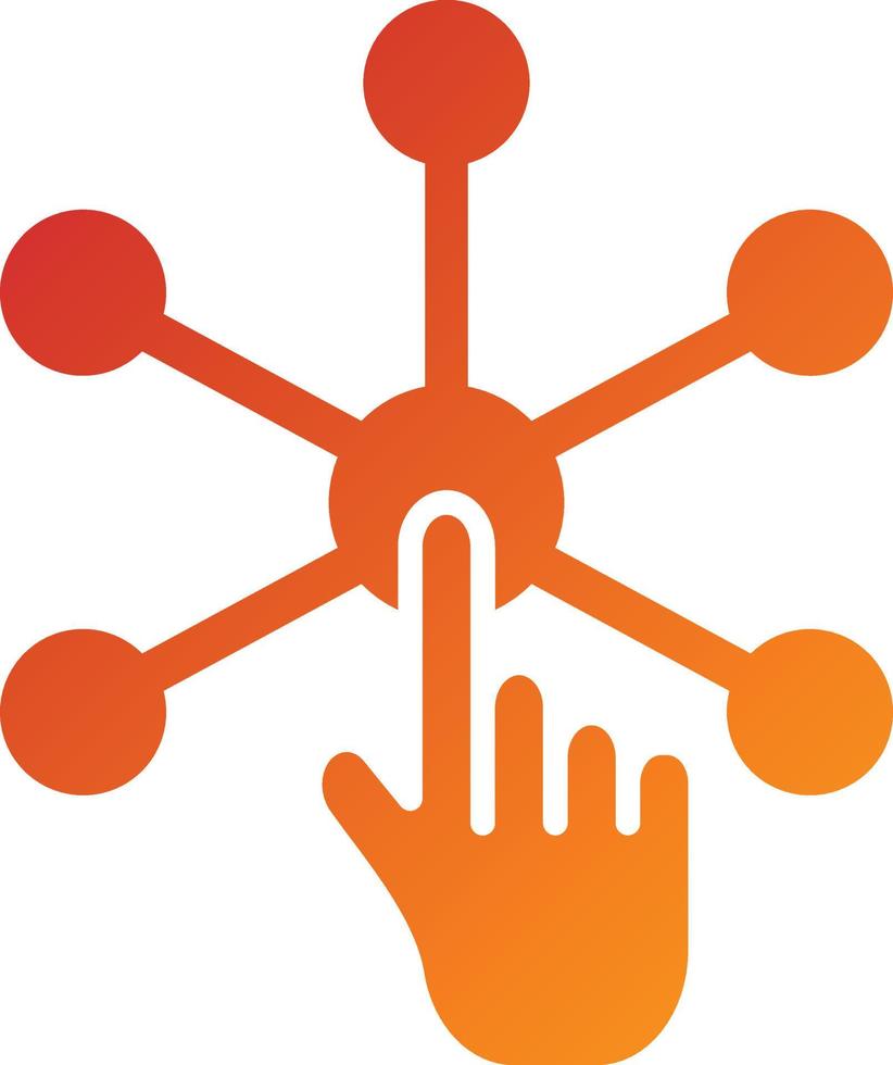 Interact Icon Style vector