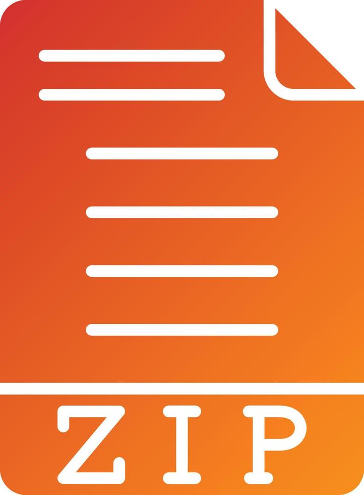 ZIP Icon Style vector