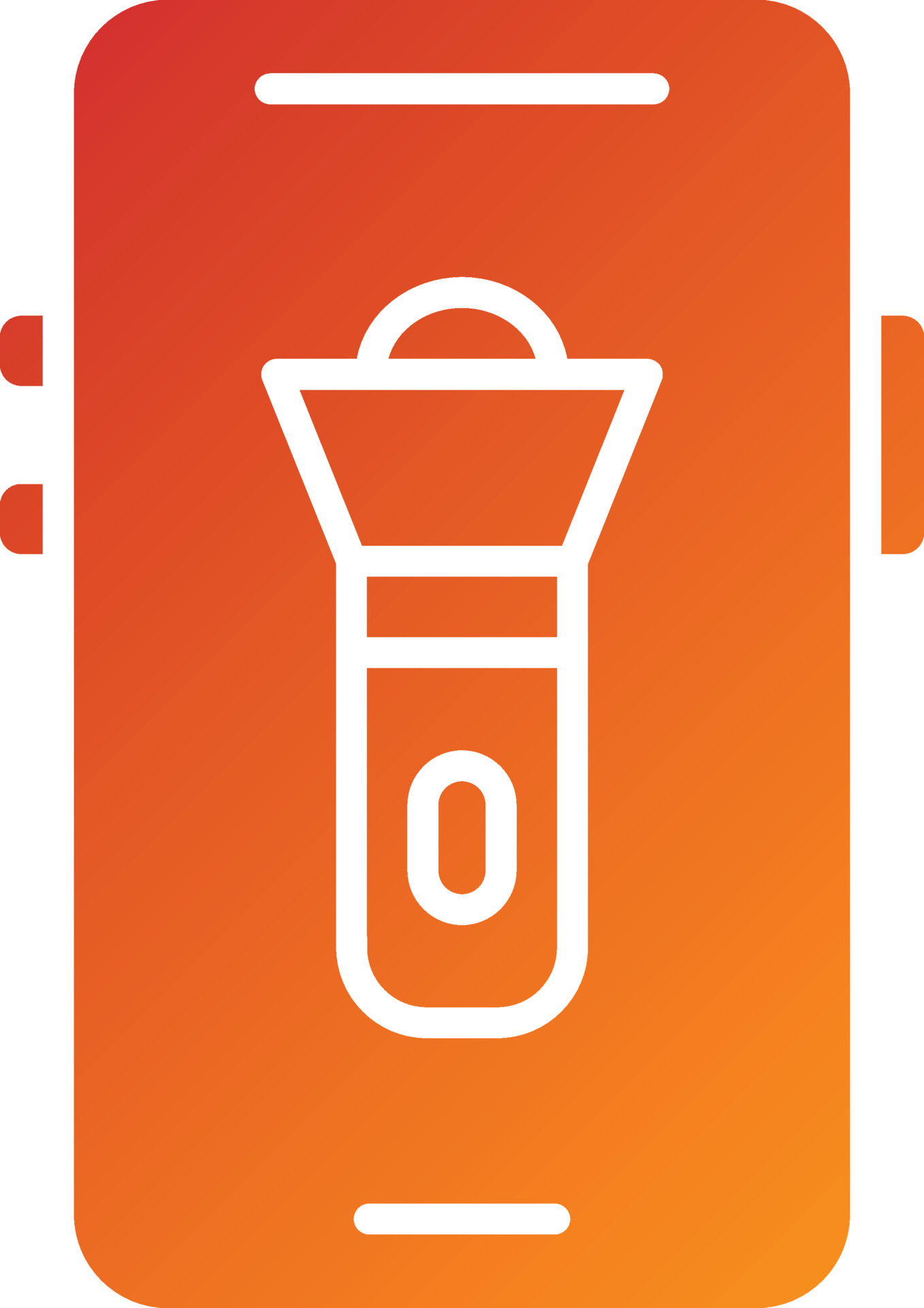 Mobile Torch Icon Style 6136488 Vector Art at Vecteezy