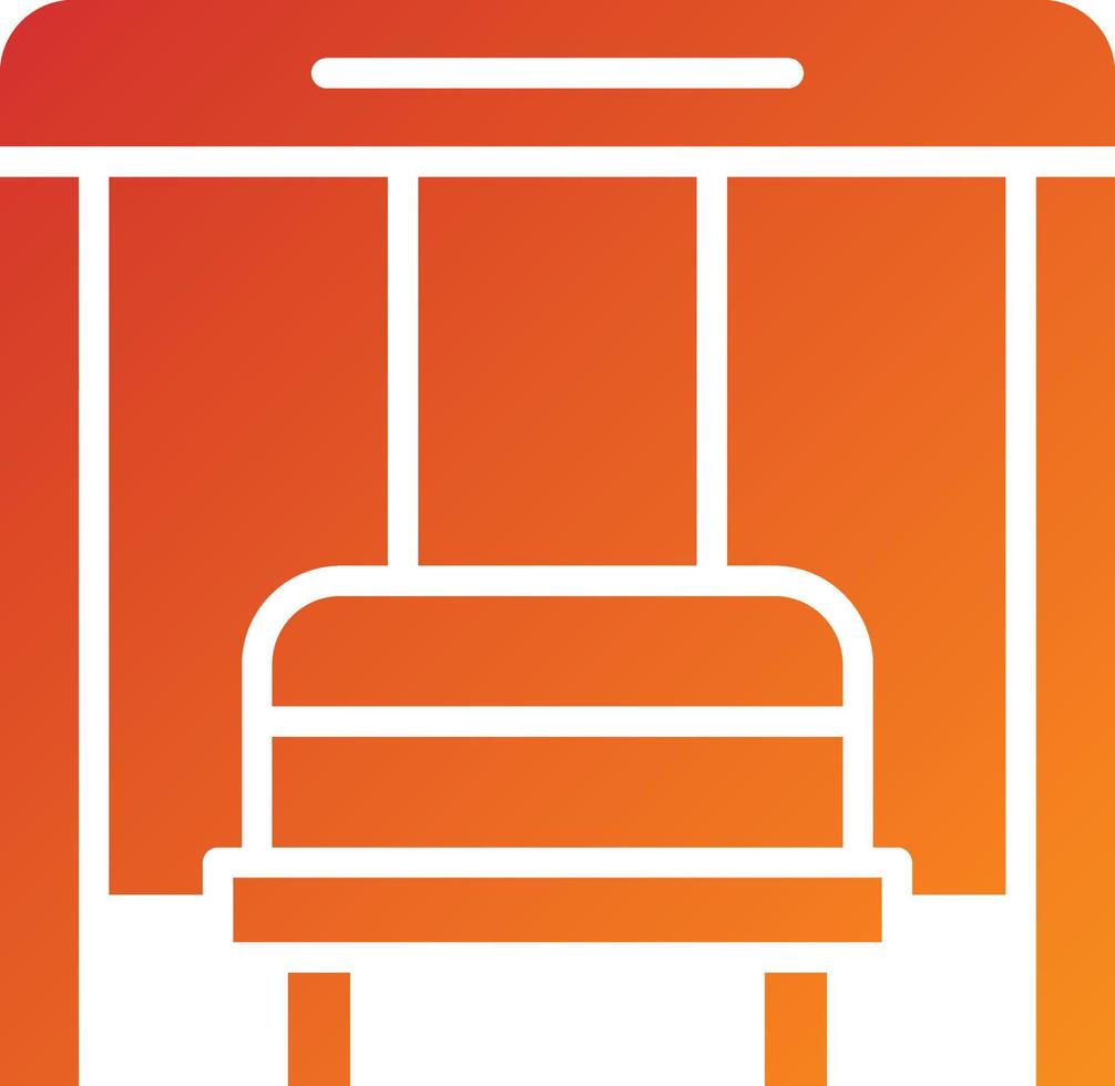 Bus Stop Icon Style vector