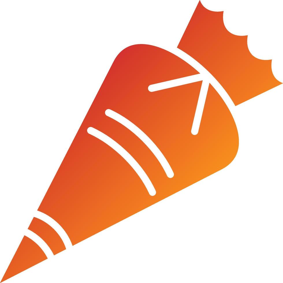 Pastry Bag Icon Style vector