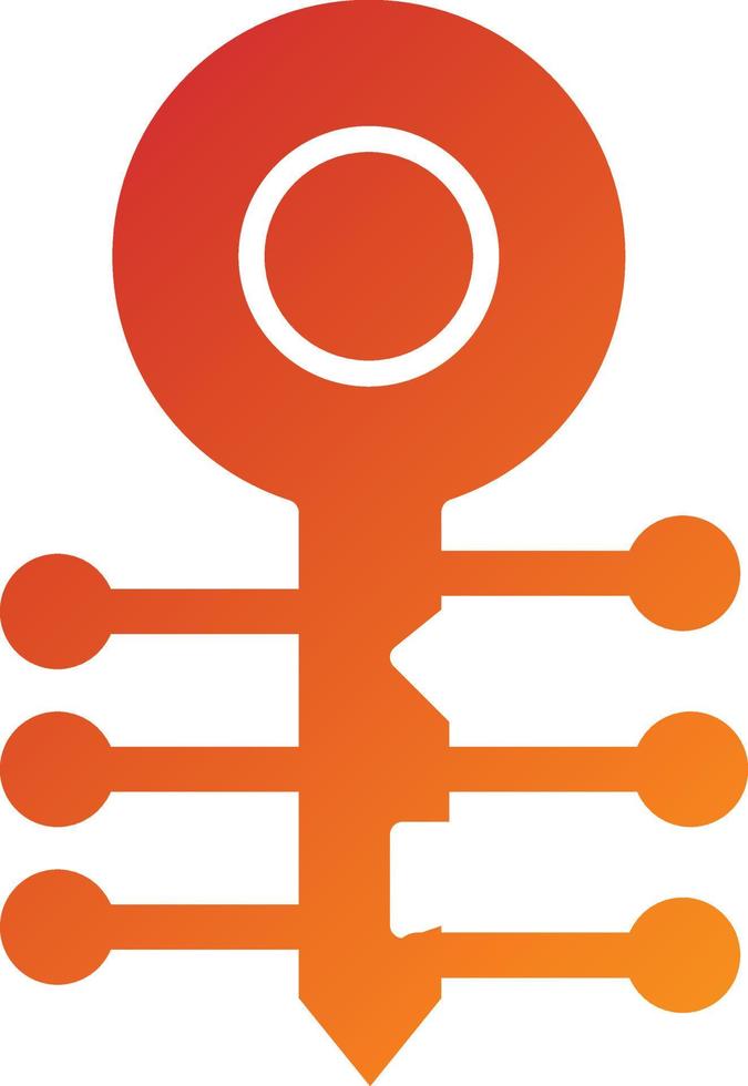 Key Icon Style vector