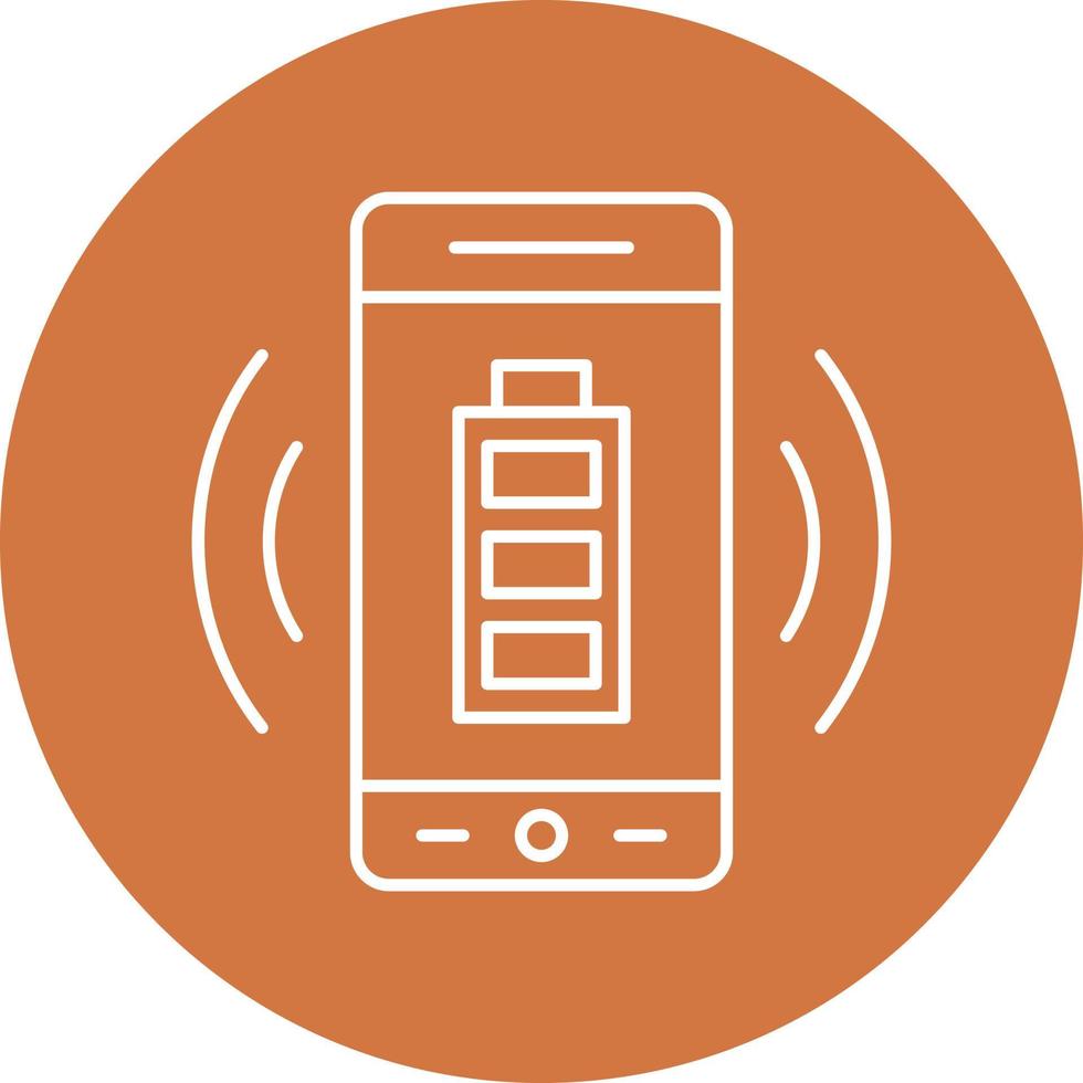 Wireless Charging Icon Style vector