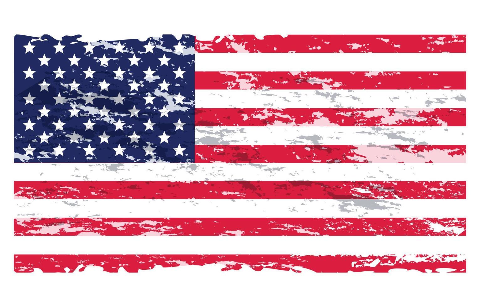 Distressed American Flag Background vector