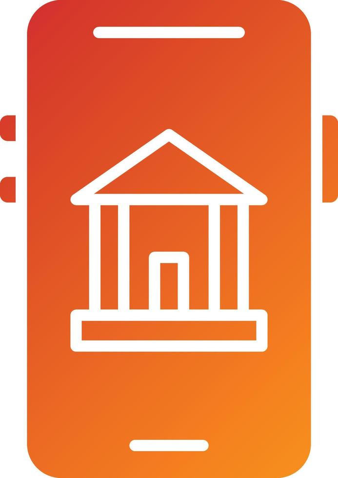 Mobile Banking Icon Style vector