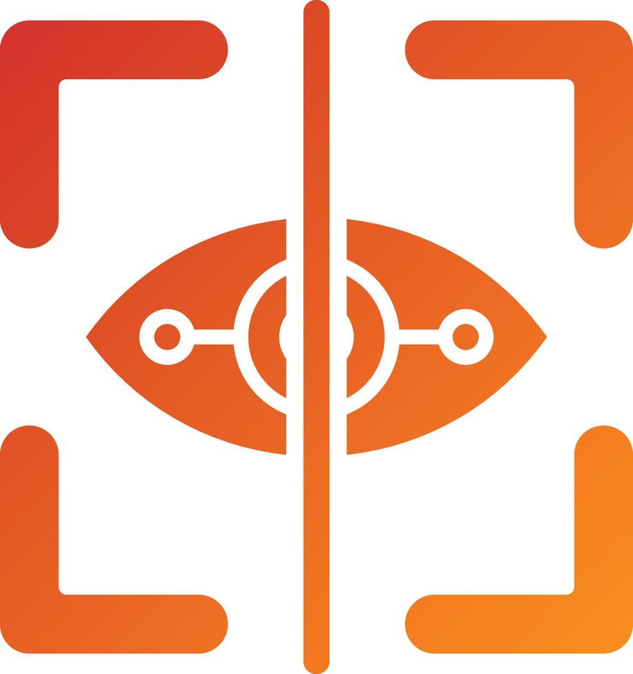 Eye Tracking Icon Style vector