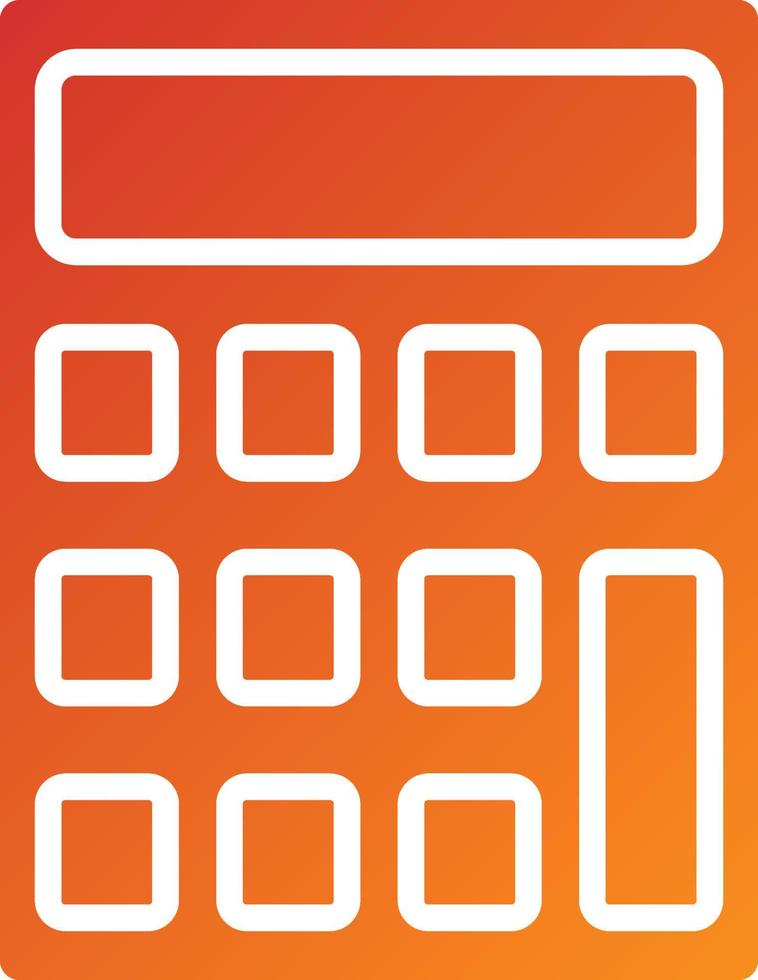 Calculator Icon Style vector