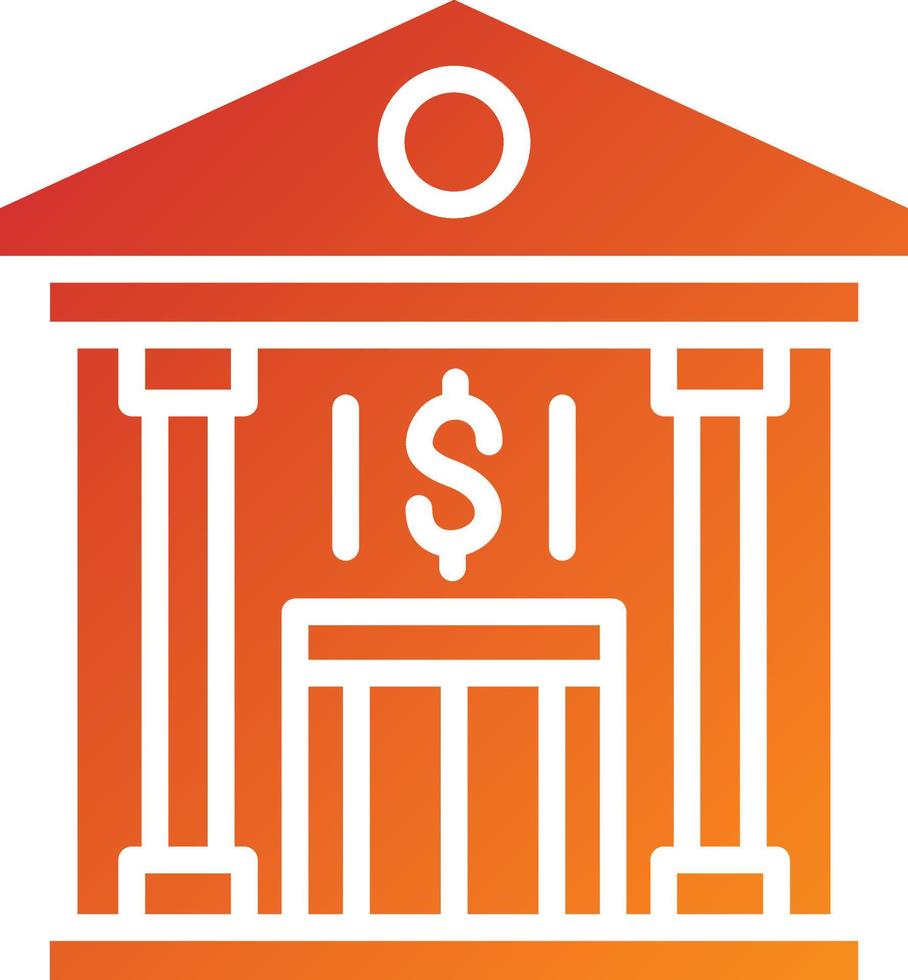 Bank Icon Style vector