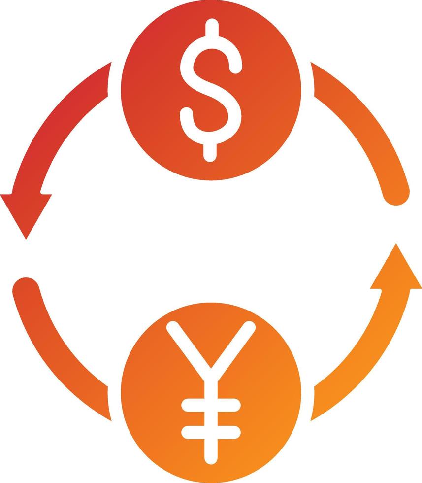 Exchange Rate Icon Style vector
