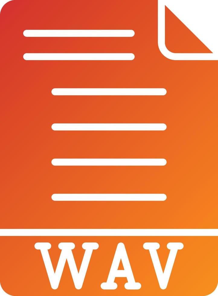 WAV Icon Style vector