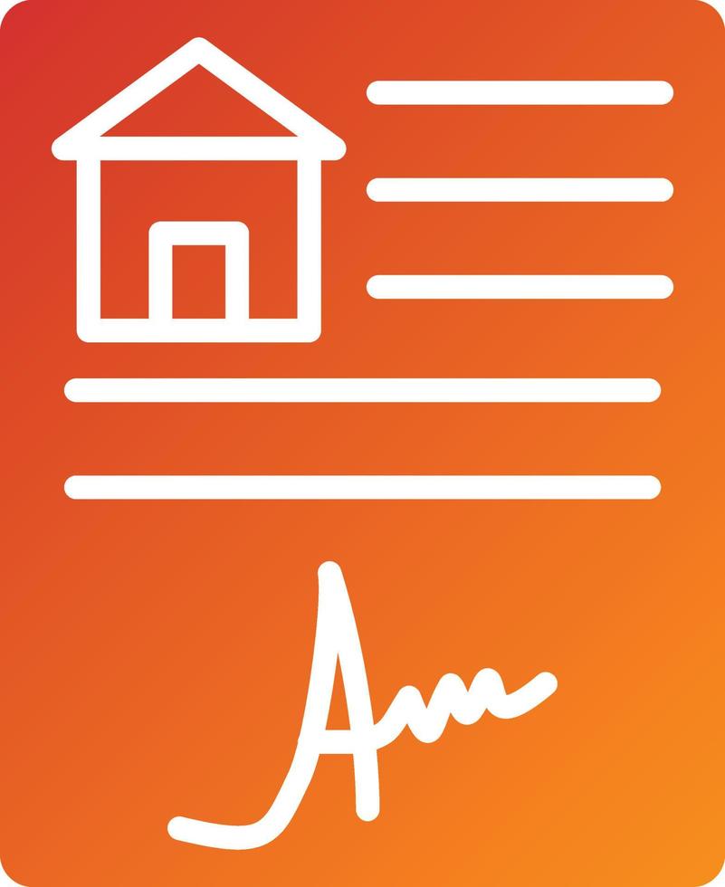 House Contract Icon Style vector