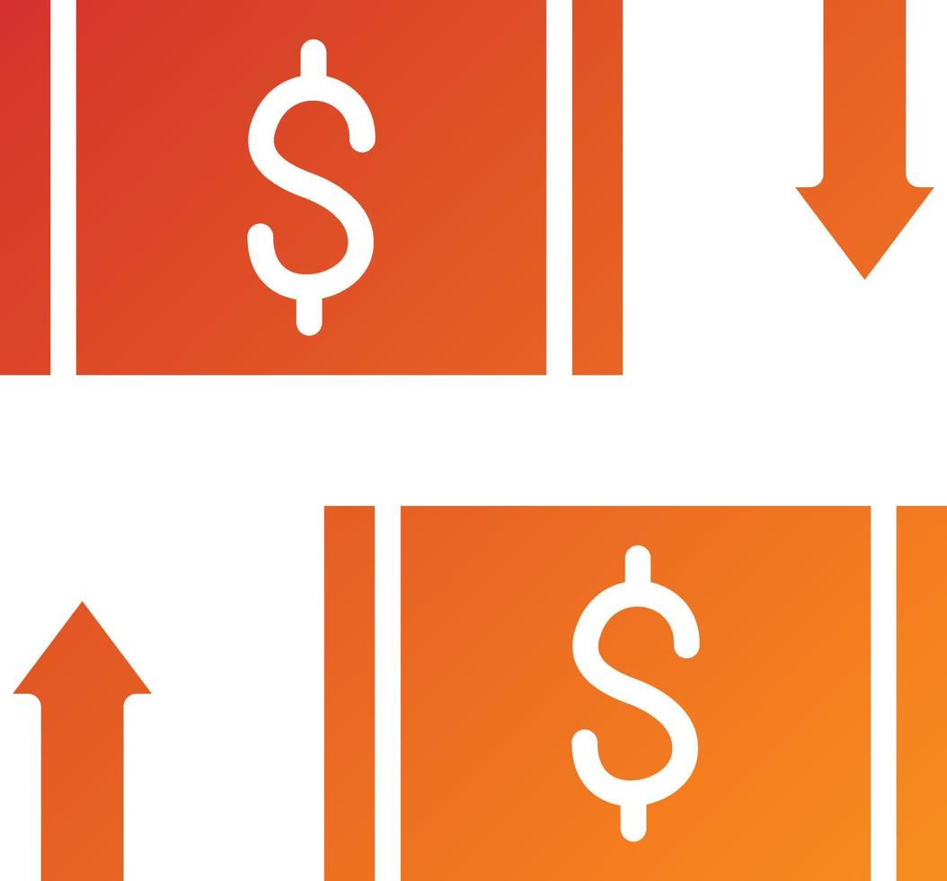 Money Exchange Icon Style vector