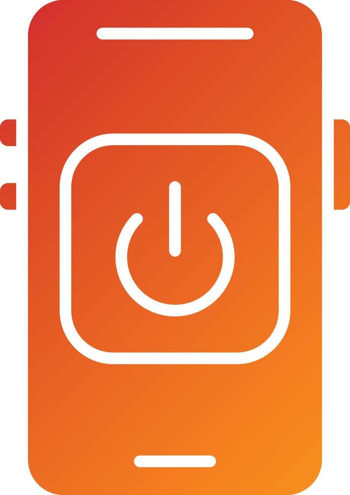 Mobile Power Icon Style vector