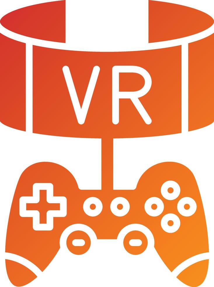 Vr Game Icon Style vector