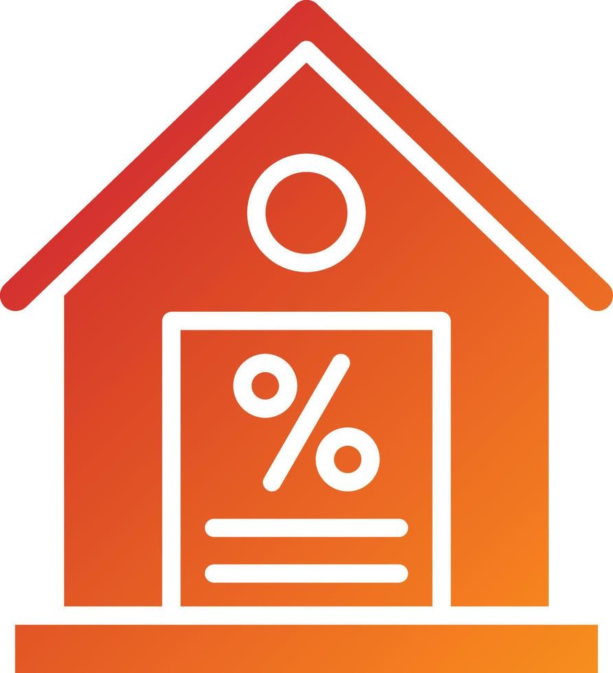 Mortgage Loan Icon Style vector