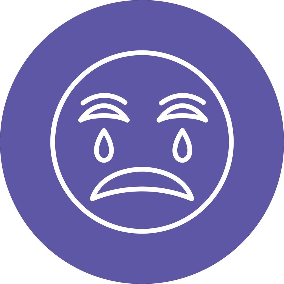 Crying Icon Style vector