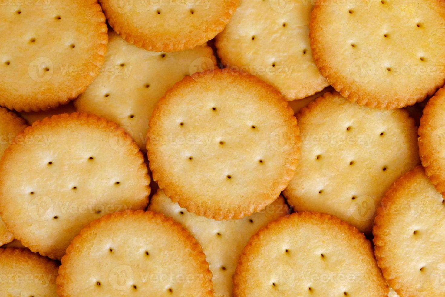 Close up group of cracker texture background, Natural flavor biscuit backdrop, Macro crunchy cracker photo