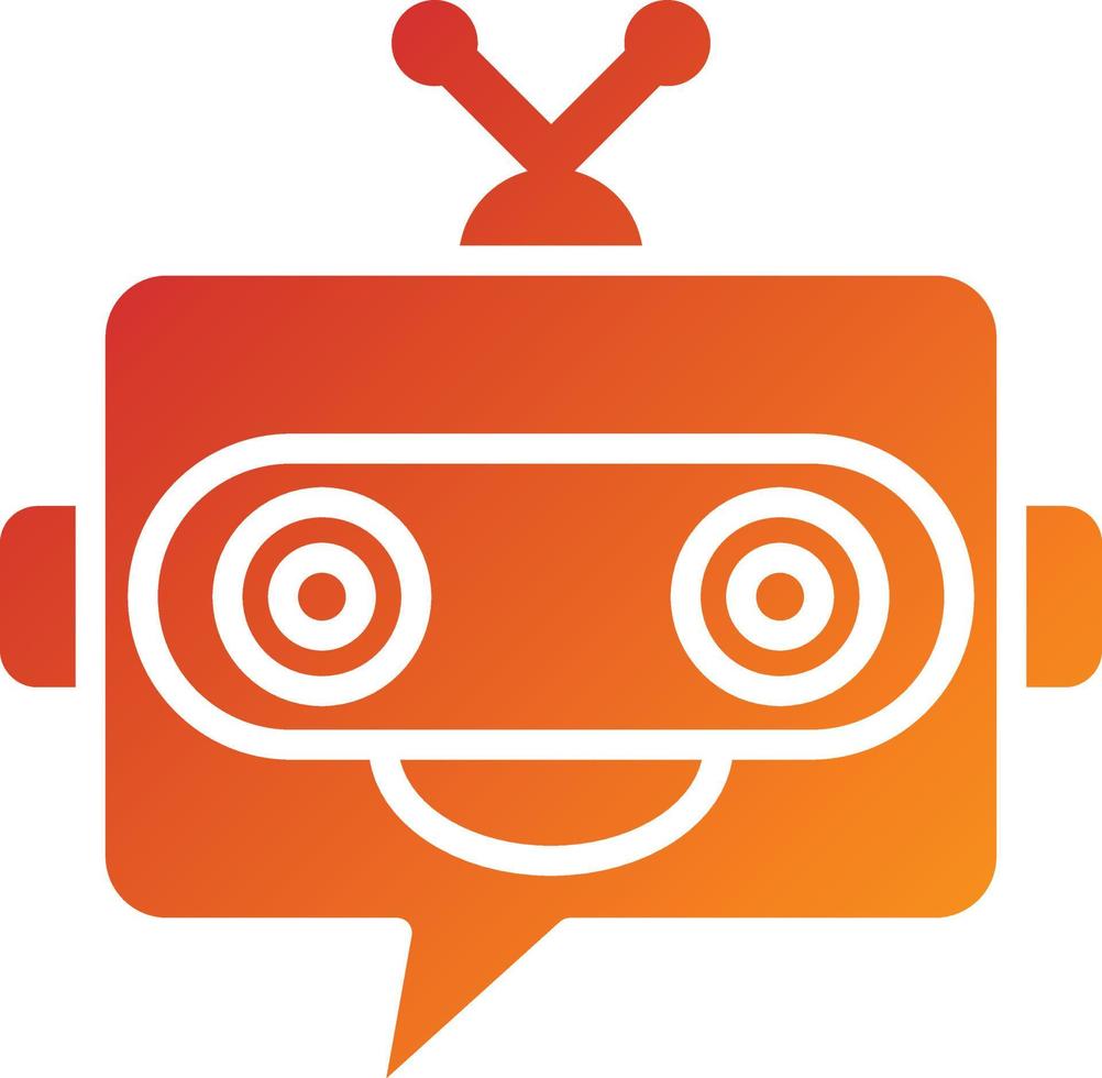 Chatbot Icon Style vector