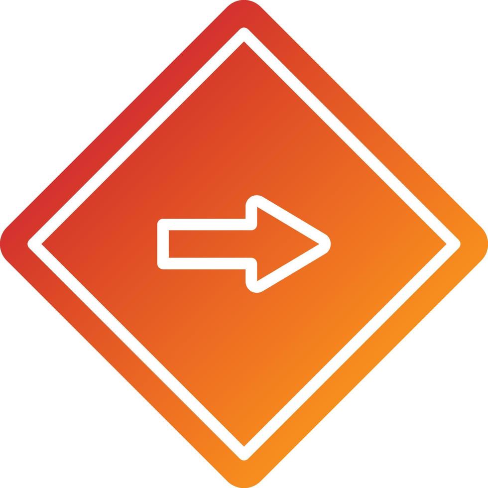 One Way Icon Style vector