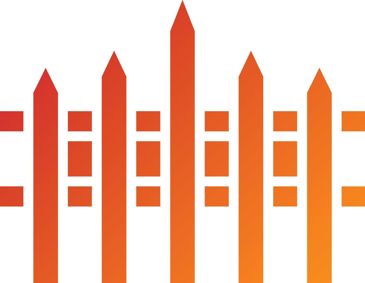 Fence Icon Style vector