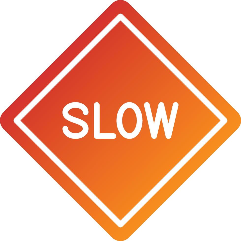 Slow Icon Style vector