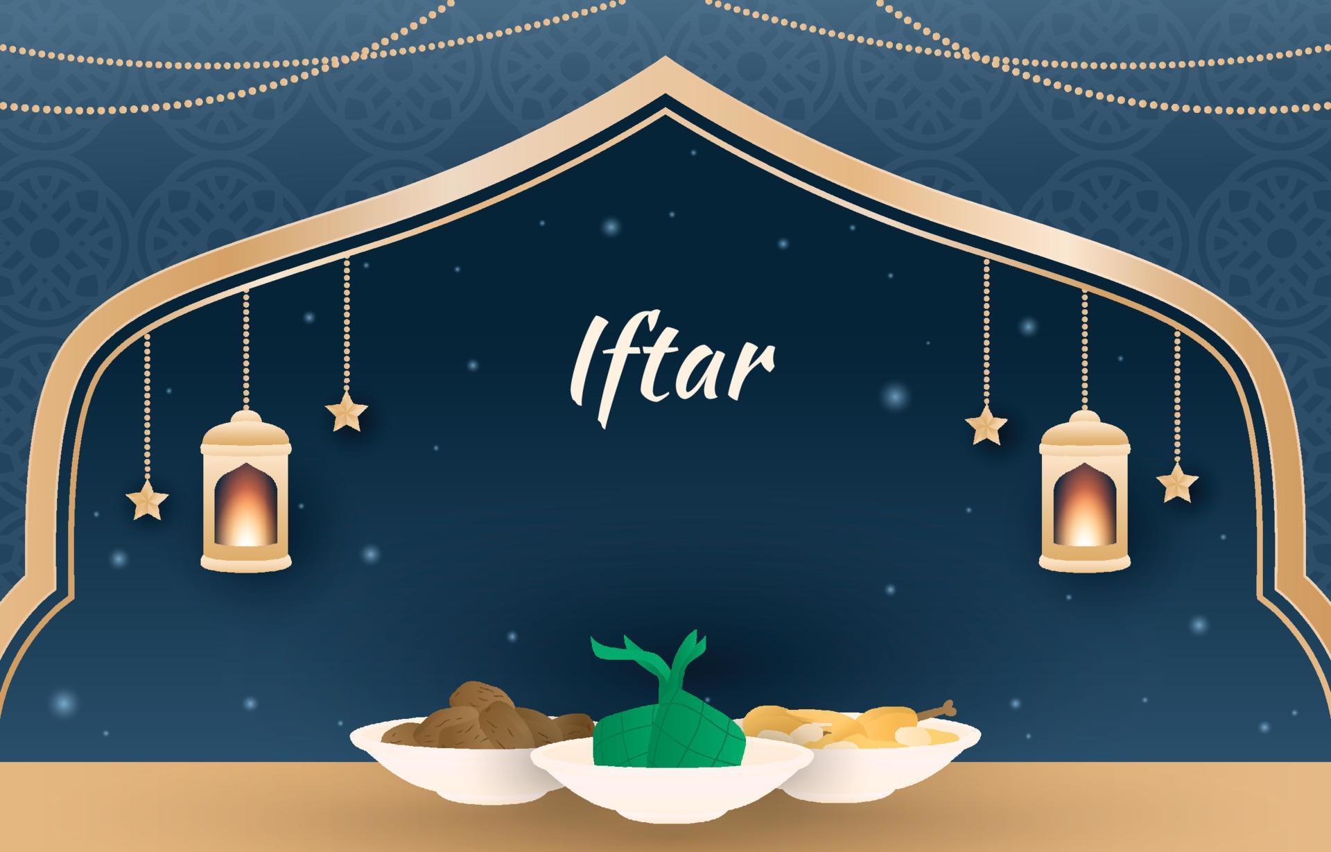 Iftar Food Background 6138551 Vector Art at Vecteezy