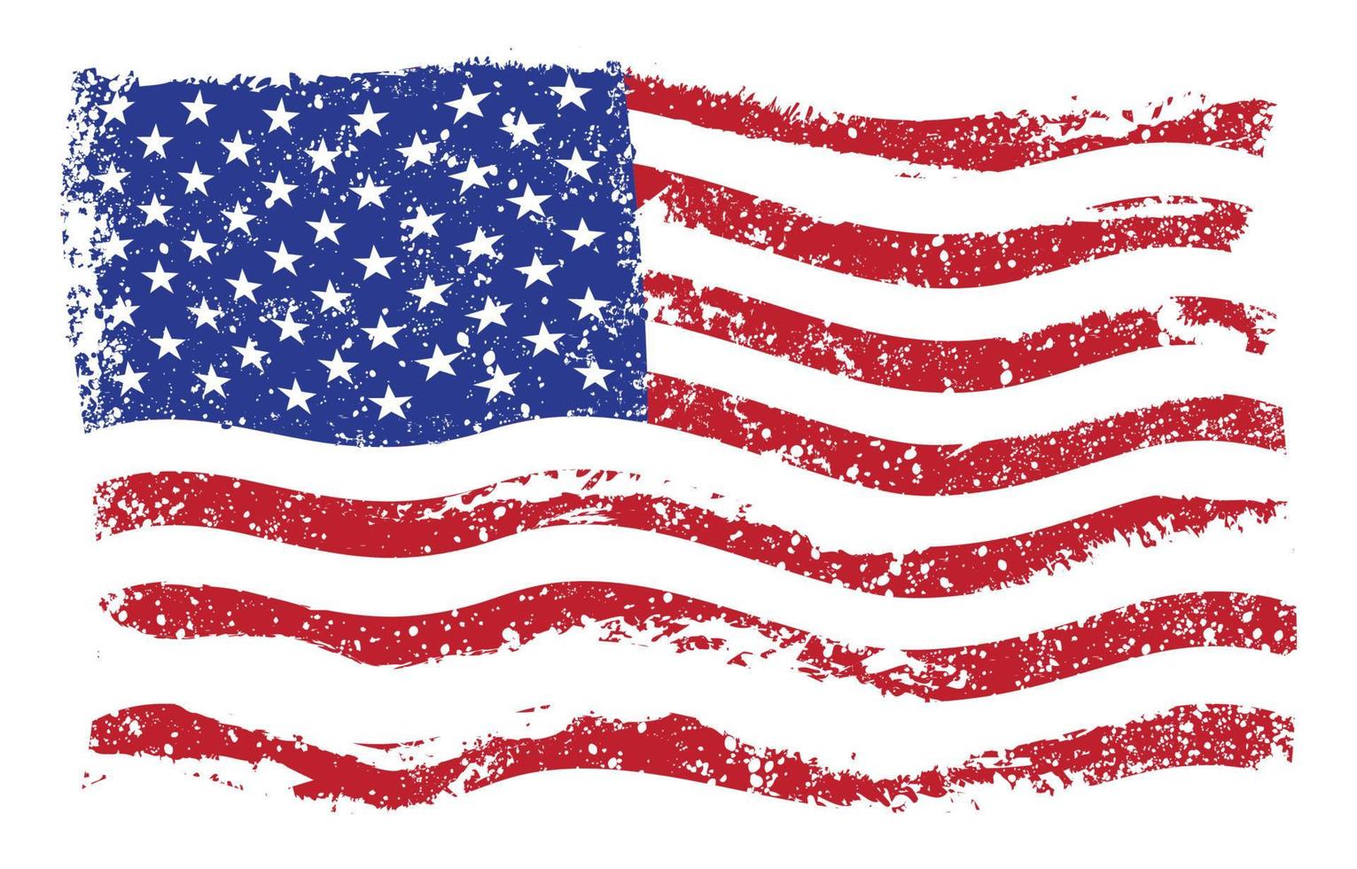 Grunge American Flag vector