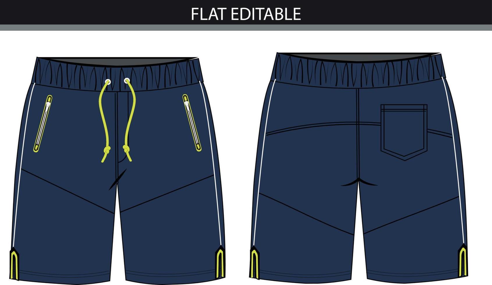 Shorts activewear vector illustration file