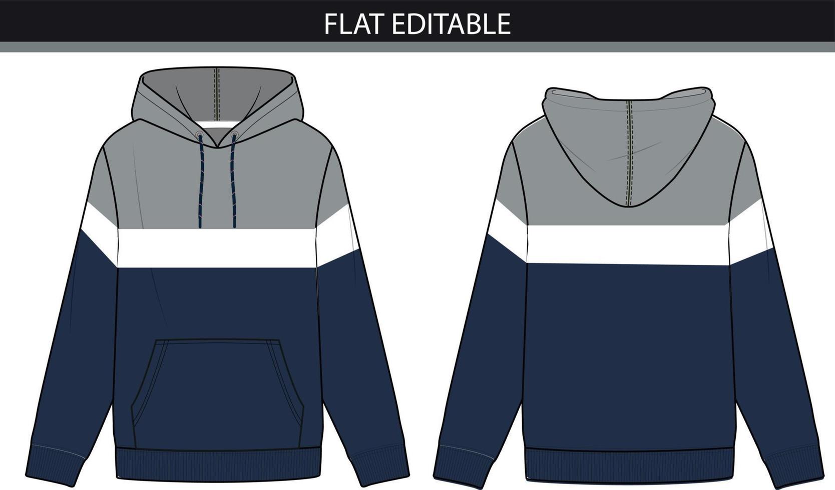 ILLUSTRATION OF COLORBLOCK SWEATSHIRT vector