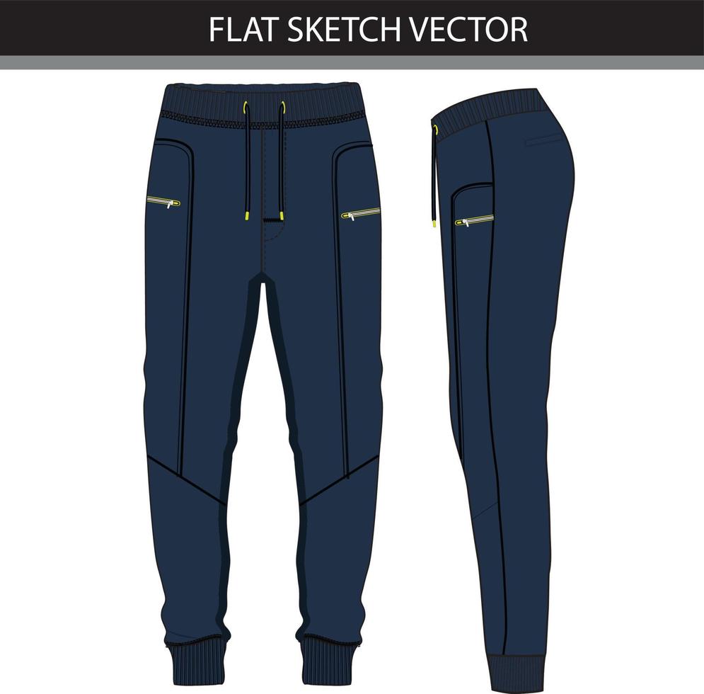 archivo vectorial de ilustración de jogger de ropa activa vector