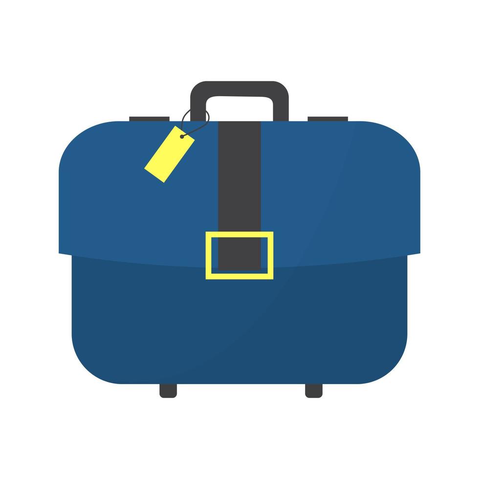 maleta, equipaje para viajes, turismo o negocios vector