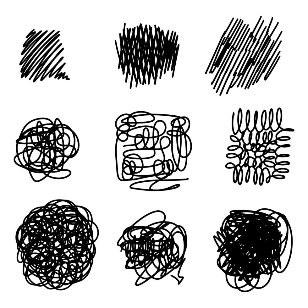 doodle sketchy pen and scrible isolated on white background .vector illustration vector