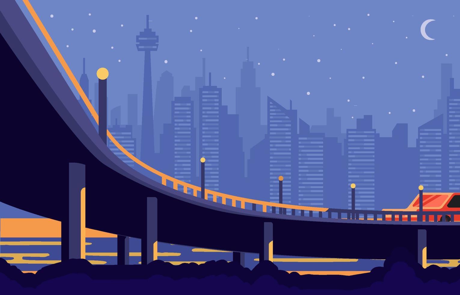 City Bridge Background