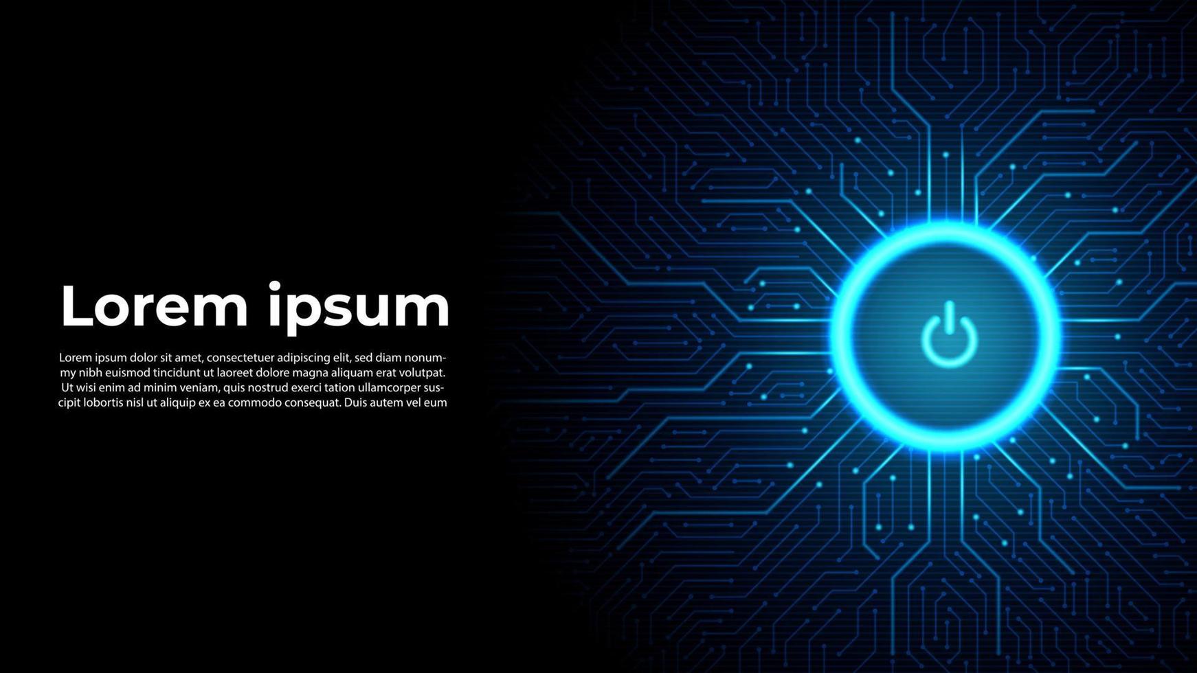 Abstract Technology Background. Cyber Security Illustration. Computer Technology Wallpaper vector