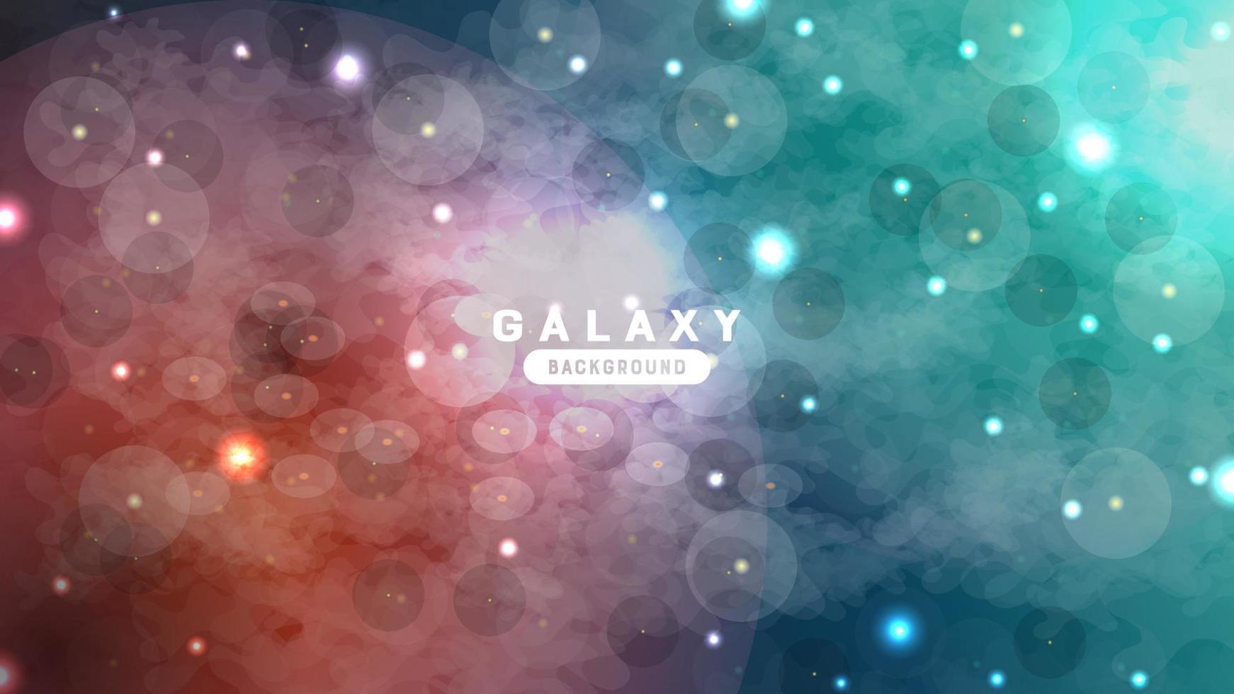 Space background with realistic nebula and shining stars. Vector illustration of Night sky Nebula galaxy background