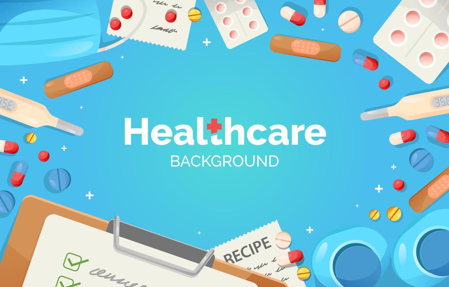 Healthcare Equipment Template vector