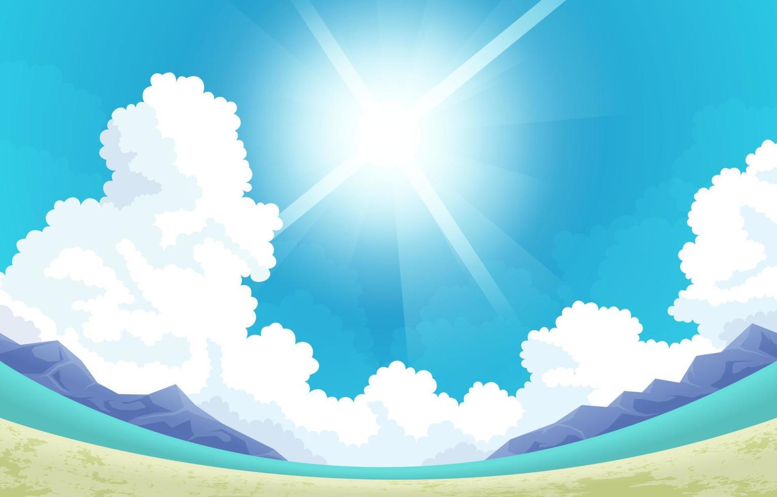 Sunny Blue Sky vector