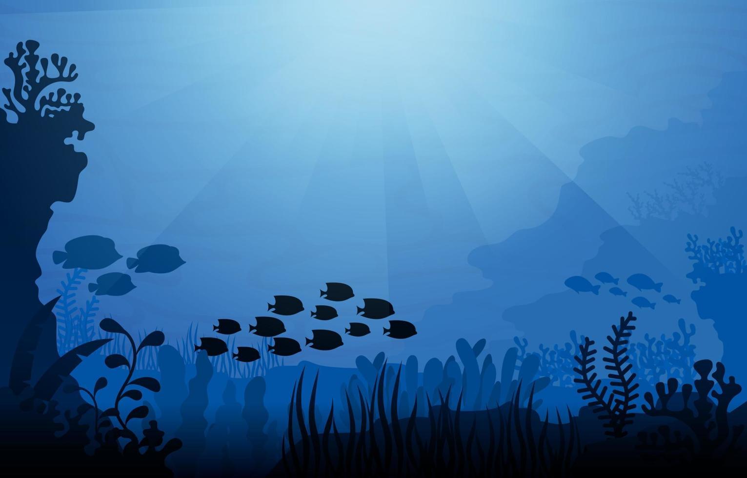 Deep Blue Ocean vector