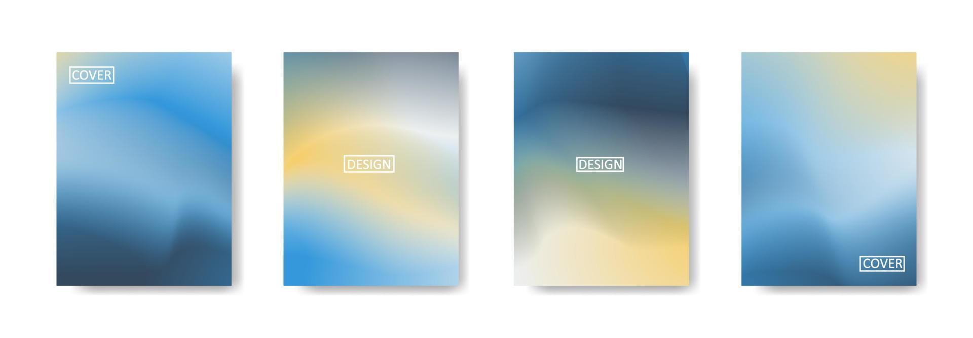 set of abstract background with beautiful gradation color, colorful background for poster flyer banner backdrop.vertical banner.cool fluid background vector illustration