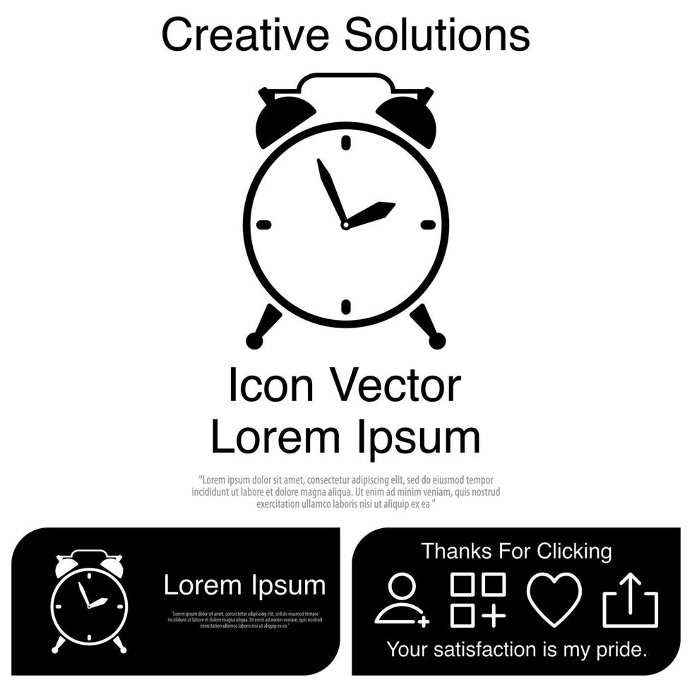 icono de alarma vectorial eps 10 vector