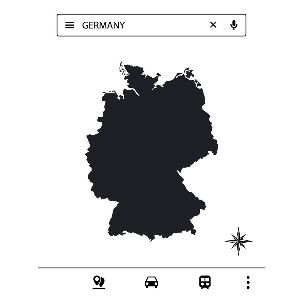 Icon Europe Map of Isolated Vector eps 10