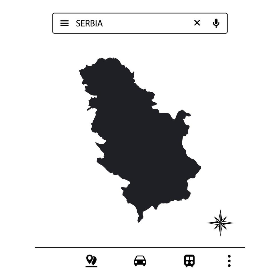 Icon Europe Map of Isolated Vector eps 10