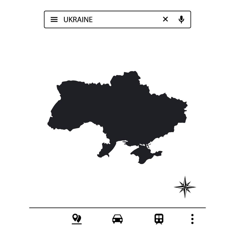 Icon Europe Map of Isolated Vector eps 10